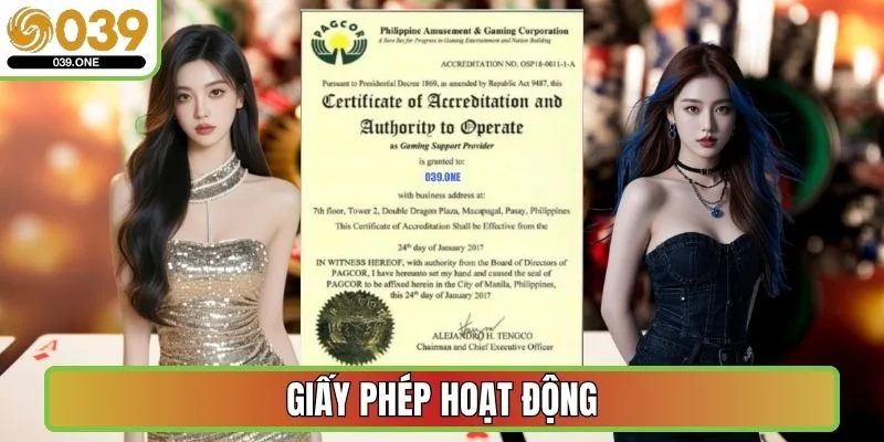 Giấy phép hoạt động